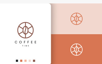 Circle Coffee Logo in Simple Shape