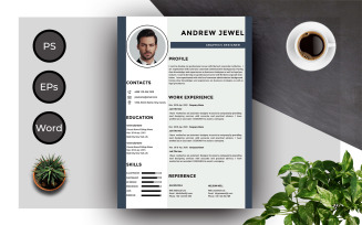 FREE Resume Template Of Andrew Professional CV Resume Template
