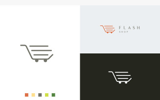 Shop or Trolley Logo Template