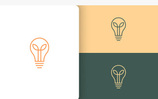 Simple Bulb or Knowledge Logo