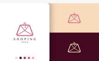 Simple Shopping Bag Logo Template