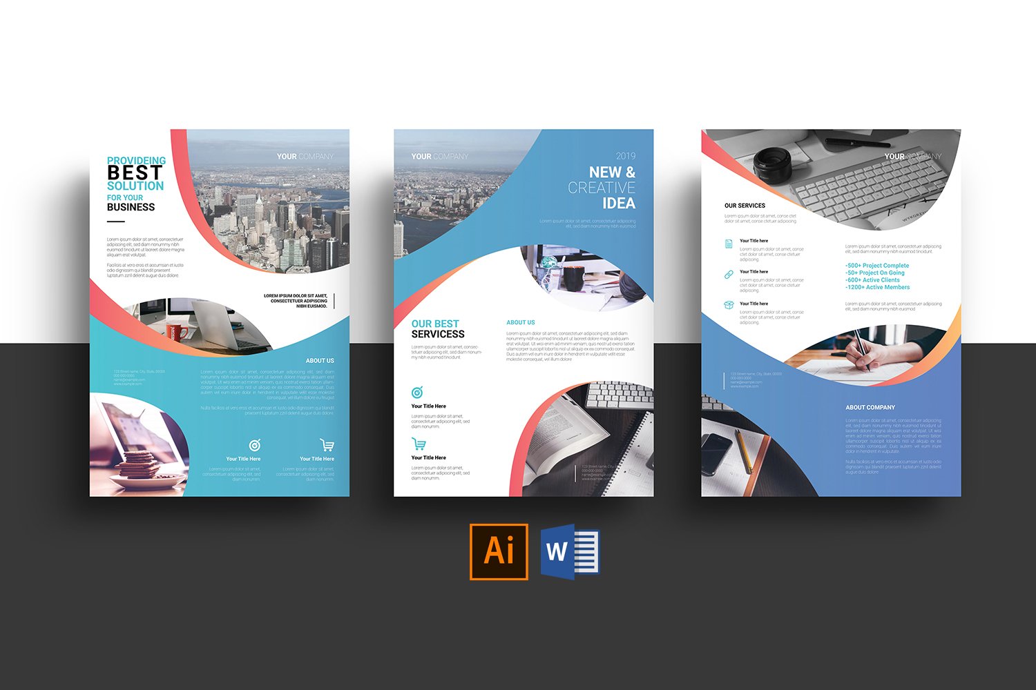 Template #191063 Flyer Corporate Webdesign Template - Logo template Preview