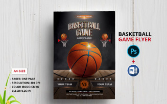 Basketball Tournament Flyer Corporate Identity Template