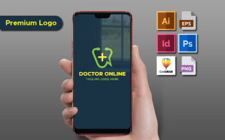 Doctor Online Logo Template