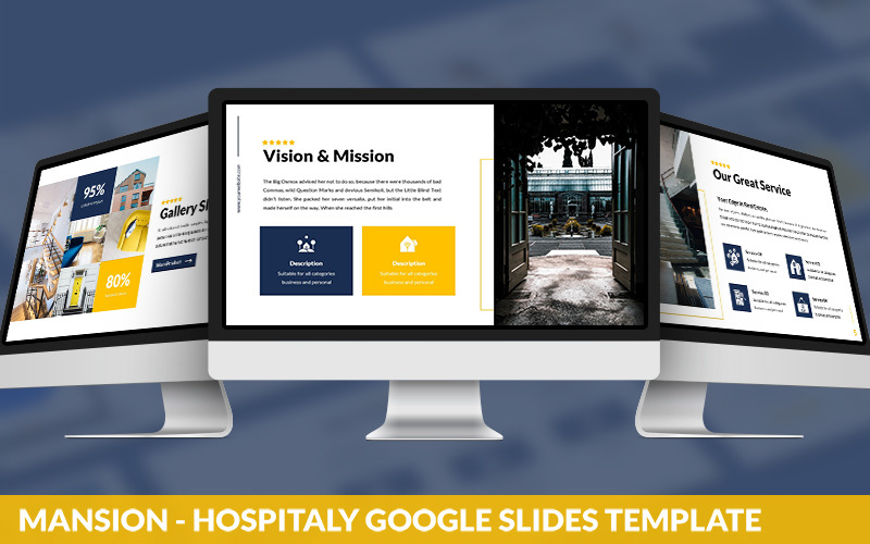 Mansion - Hospitality Powerpoint Template PowerPoint Template