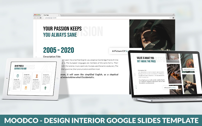Moodco - Design Interior Powerpoint Template PowerPoint Template