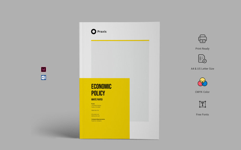 White paper template word 2022 Corporate Identity
