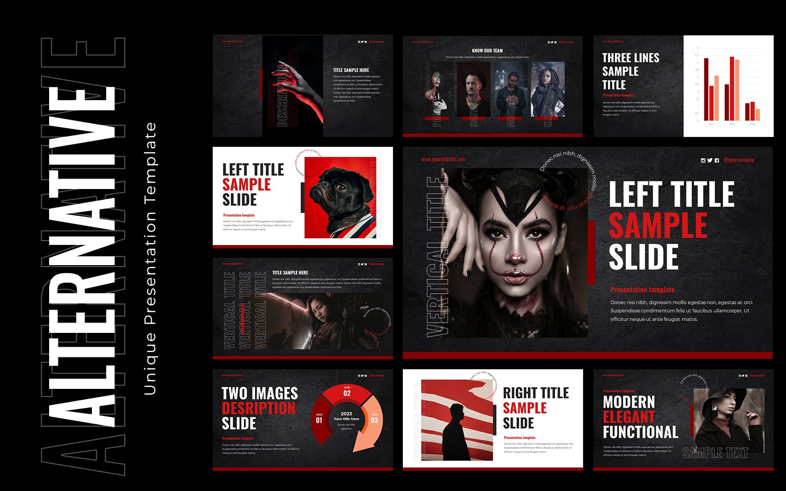 Kit Graphique #191181 Rock Alternative Divers Modles Web - Logo template Preview