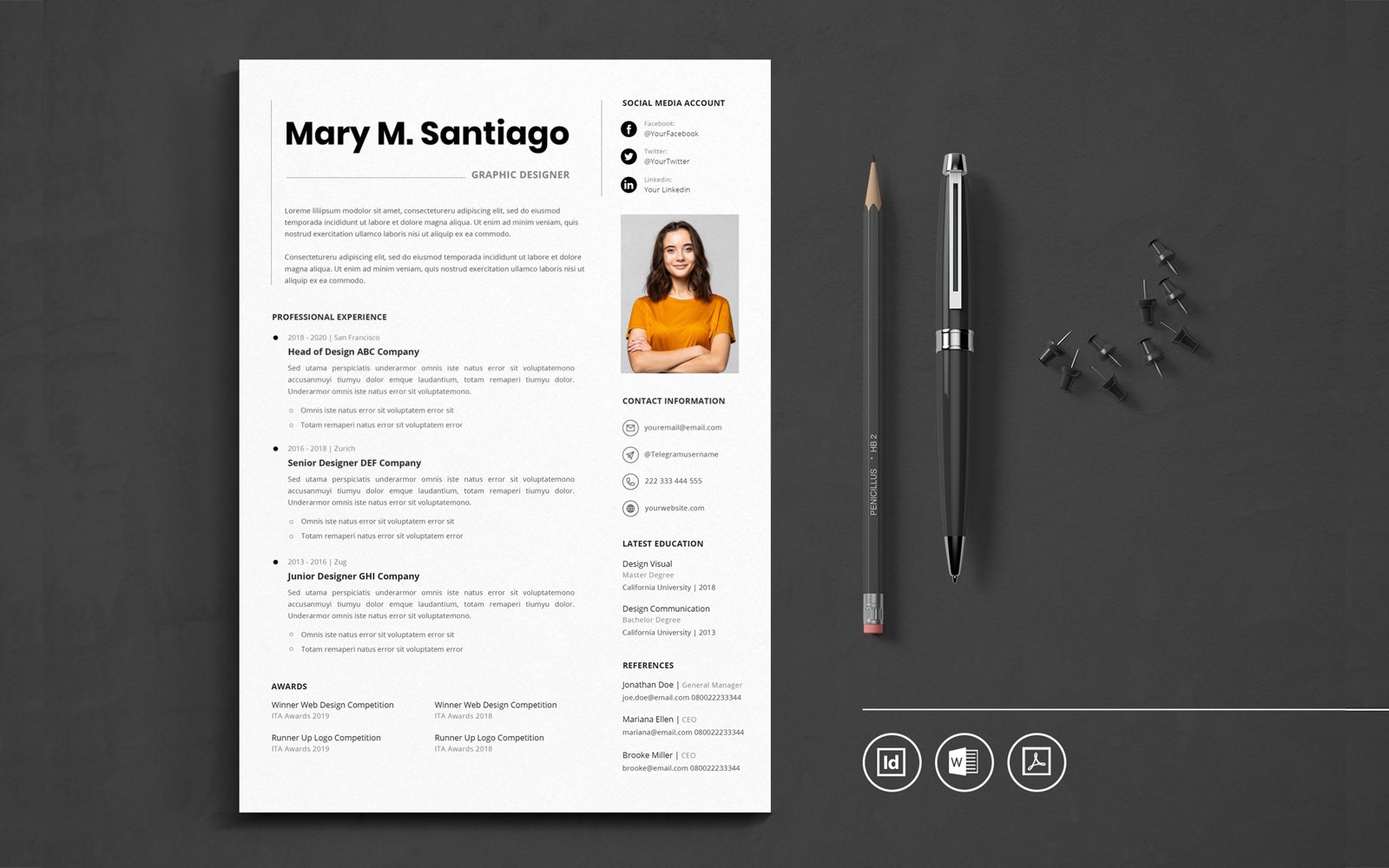 Kit Graphique #191288 Resume Cv Divers Modles Web - Logo template Preview