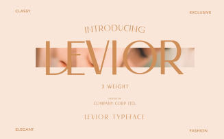 Levior - Classic Modern Typeface Font