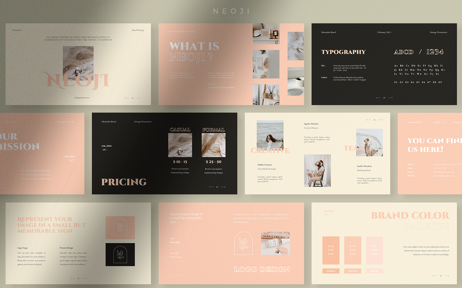 Kit Graphique #191301 Neoji Sombre Divers Modles Web - Logo template Preview