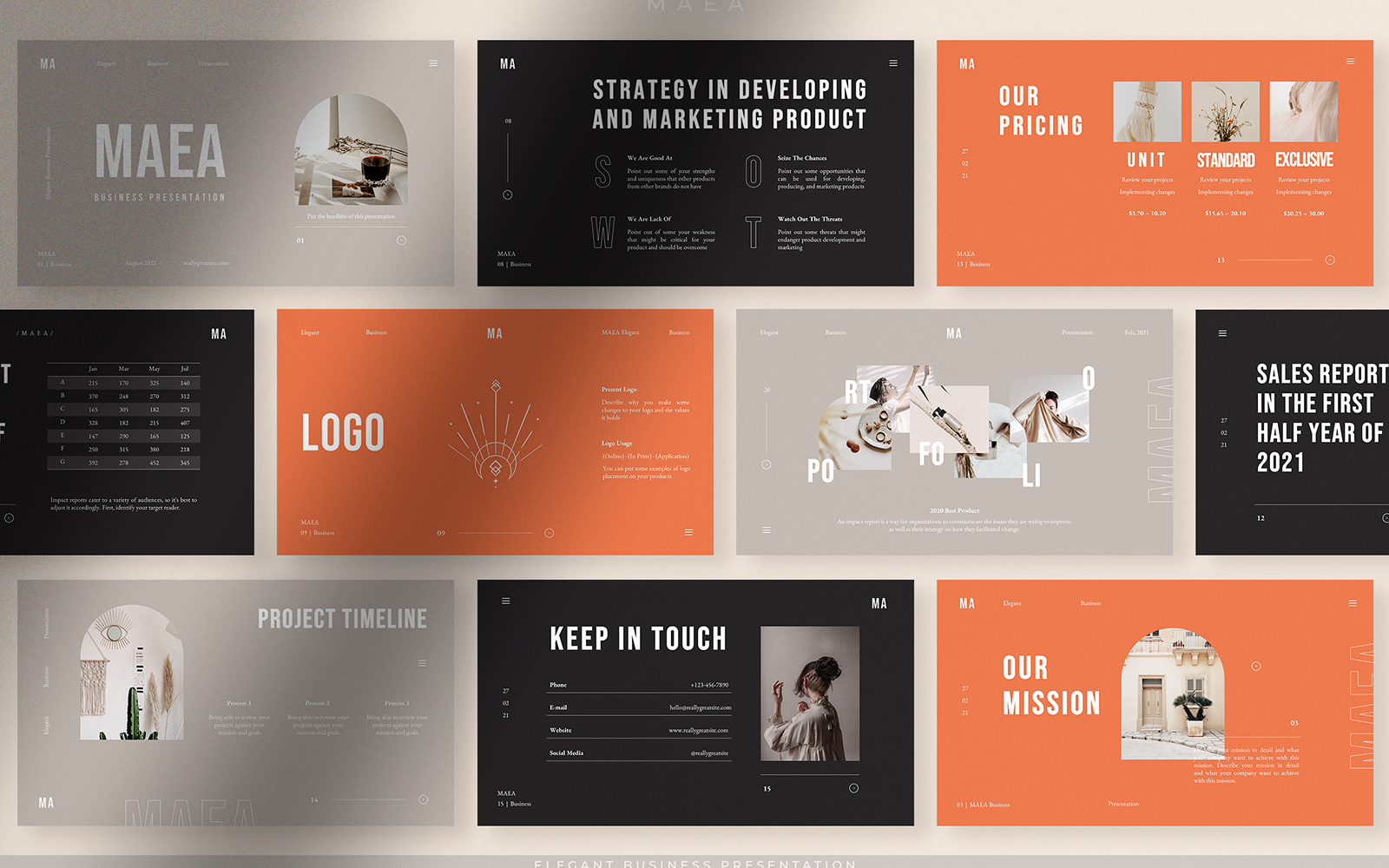 Kit Graphique #191303 Maea Simple Divers Modles Web - Logo template Preview