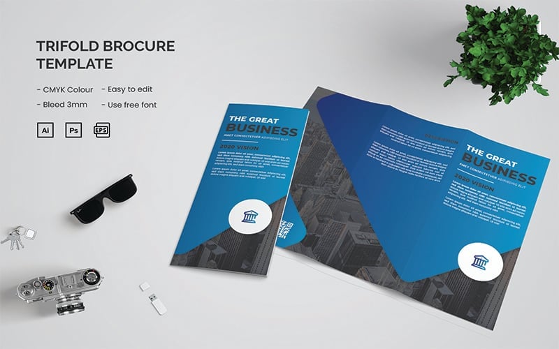 Template #191378 Trifold Flyer Webdesign Template - Logo template Preview