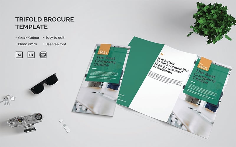 Template #191385 Trifold Flyer Webdesign Template - Logo template Preview