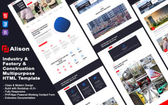 Alison - Industry & Construction & Factory Multipurpose HTML Template