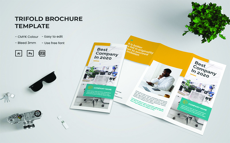 Best Company - Trifold Brochure Corporate Identity