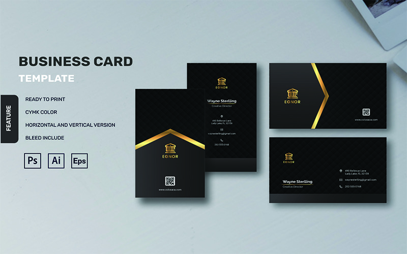 Egnor - Business Card Template Corporate Identity