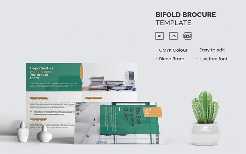 The Best Company Choice - Bifold Brochure Corporate Identity