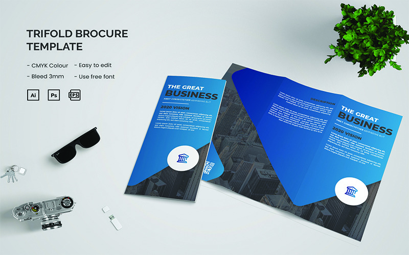 The Great Business - Trifold Brochure Corporate Identity