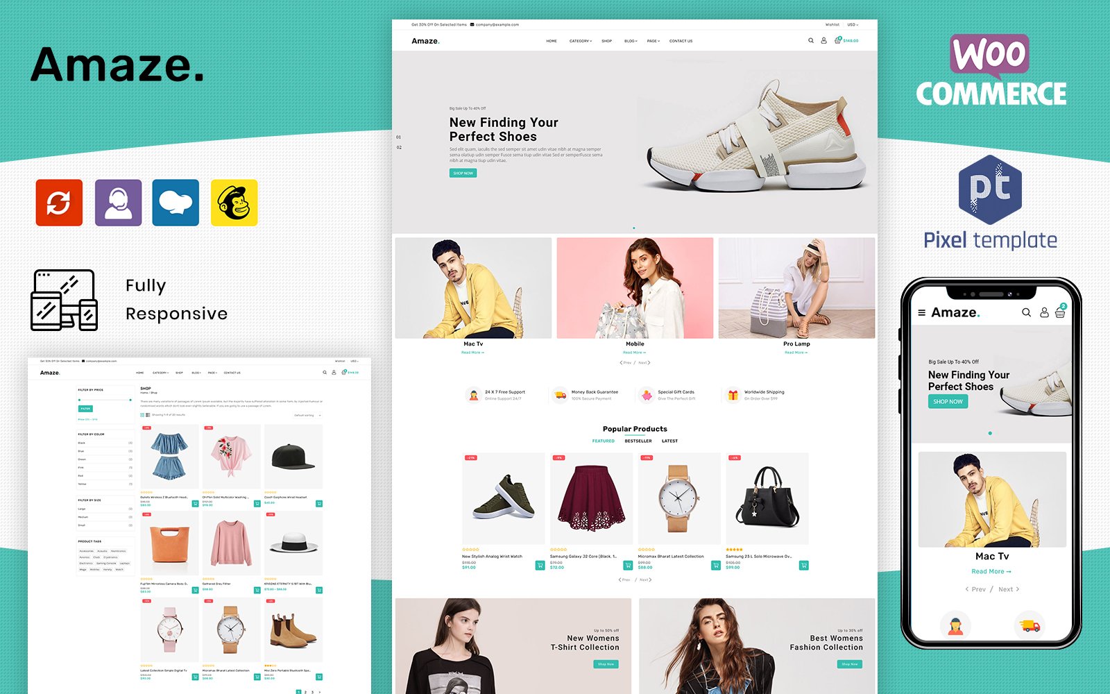 Template #191447 Woocommerce Mobile Webdesign Template - Logo template Preview