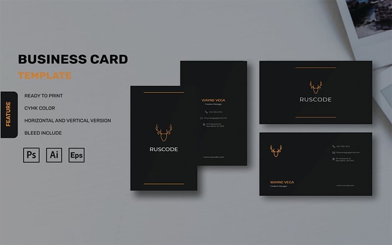 Template #191458 Card Stationery Webdesign Template - Logo template Preview