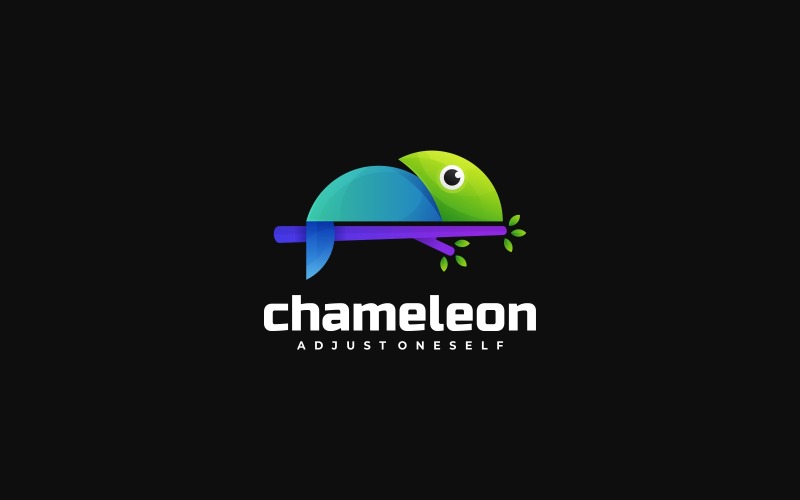 Chameleon Gradient Logo Style Logo Template