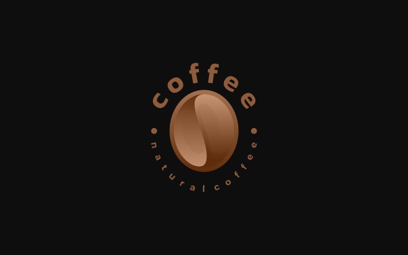 Coffee Gradient Logo Style Logo Template
