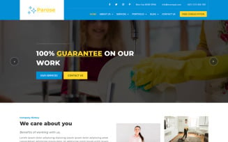 Parose - Multipurpose Cleaning Services HTML5 Website Template