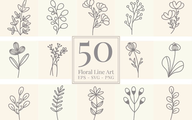 Kit Graphique #191565 Wedding Botanical Divers Modles Web - Logo template Preview