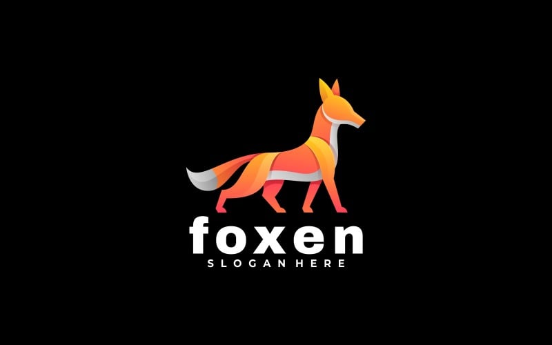 Foxen Gradient Logo Style Logo Template
