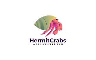 Hermit Crab Gradient Colorful Logo