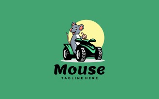 Mouse Cartoon Logo Template
