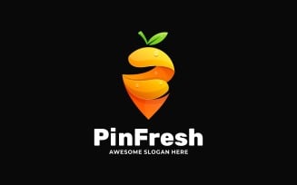 Pin Fresh Gradient Logo Style