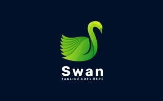 Swan Gradient Logo Template