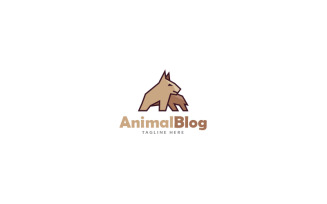 Animal Blog Logo Design Template