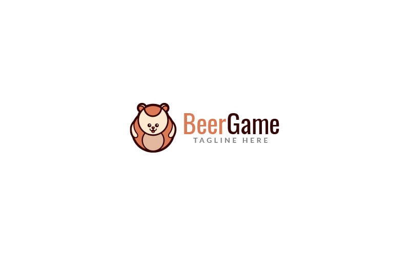 Bear Game Logo Design Template Logo Template