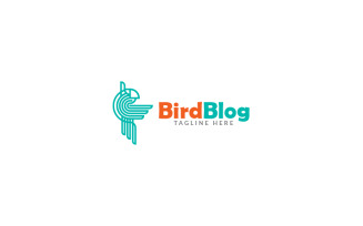 Bird Blog Logo Design Template