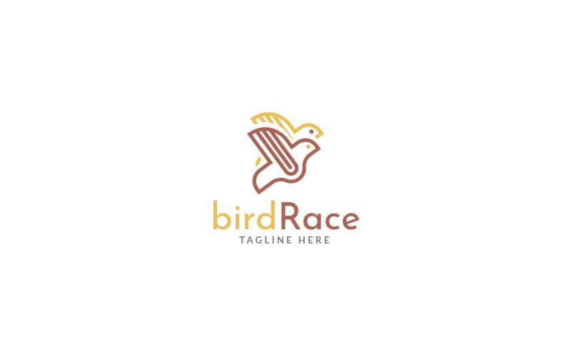 Bird Race Logo Design Template Logo Template