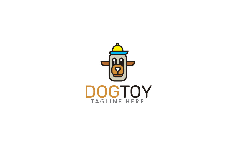 Cute Dog Toy Logo Design Template Logo Template