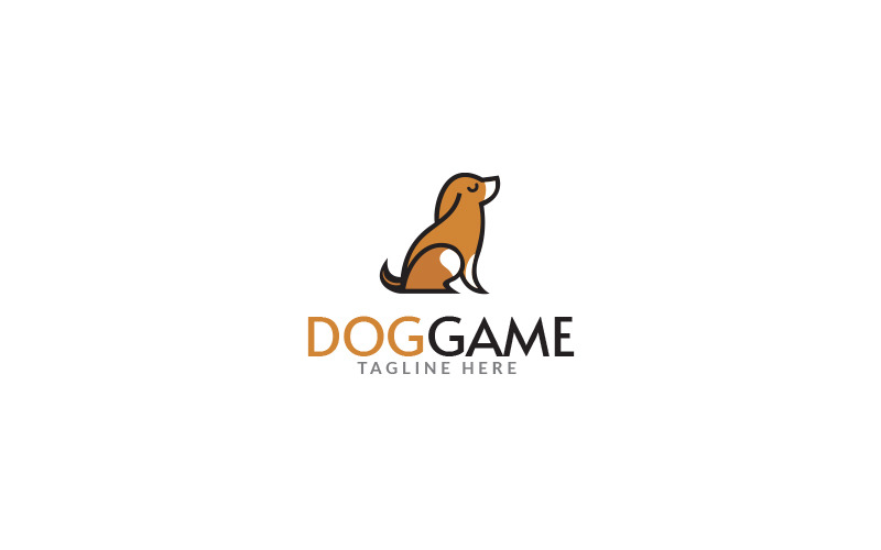 Dog Game Logo Design Template Logo Template