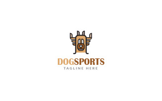 Dog Sports Logo Design Template