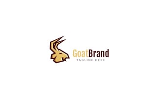 Goat Brand Logo Design Template