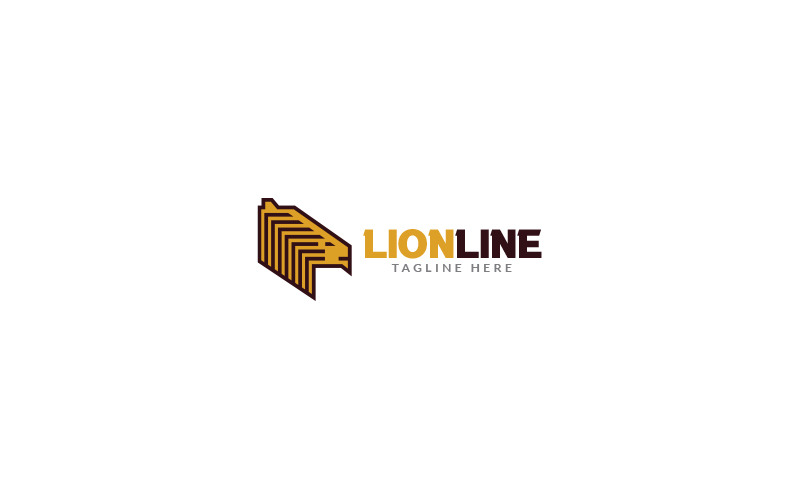 Lion Line Logo Design Template Logo Template