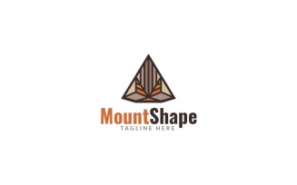 Mount Shape Logo Design Template