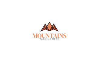 Mountains Logo Design Template