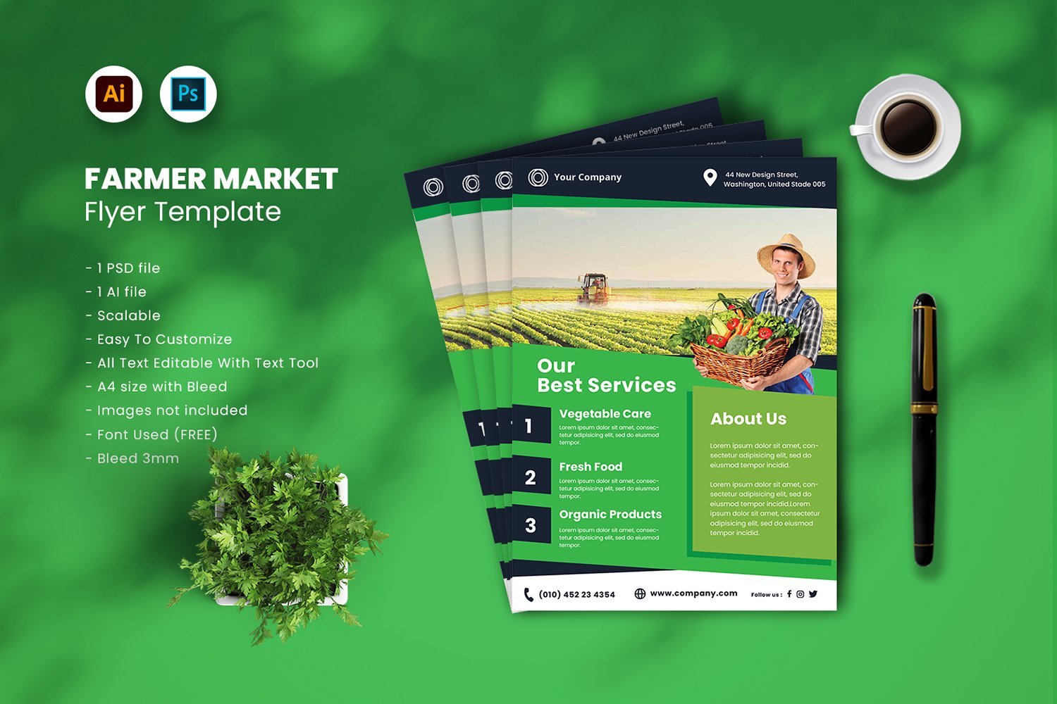 Template #191745 Health Vegetables Webdesign Template - Logo template Preview