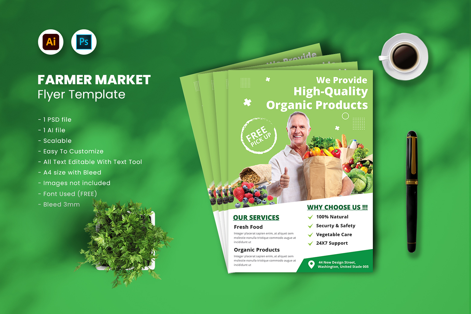 Template #191746 Health Vegetables Webdesign Template - Logo template Preview