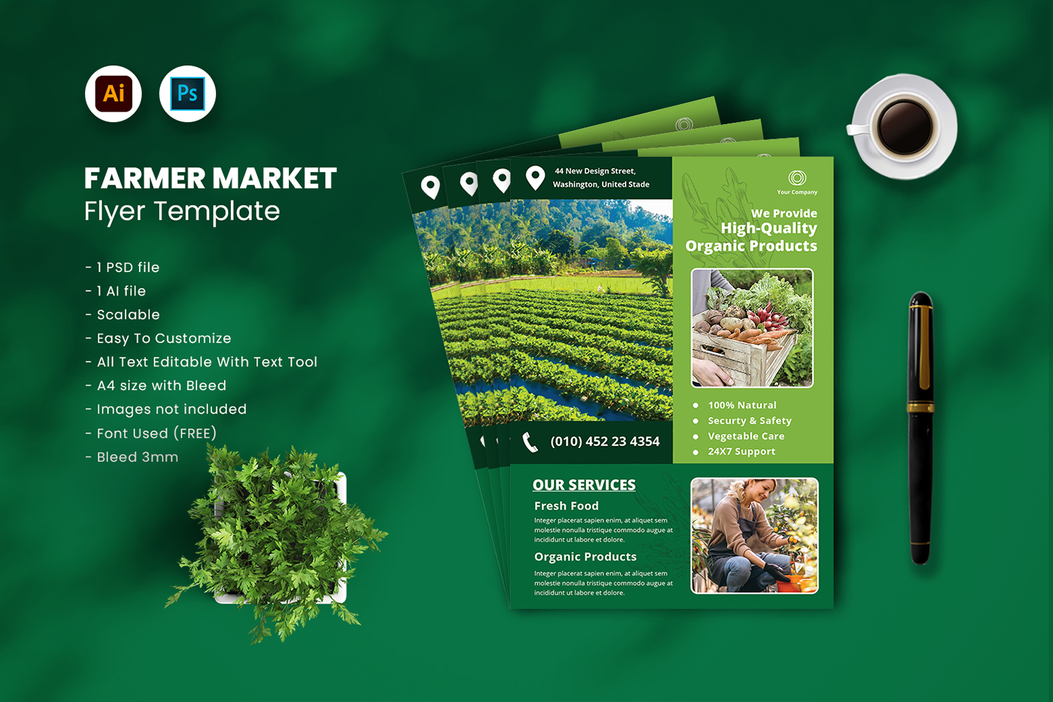 Template #191748 Health Vegetables Webdesign Template - Logo template Preview
