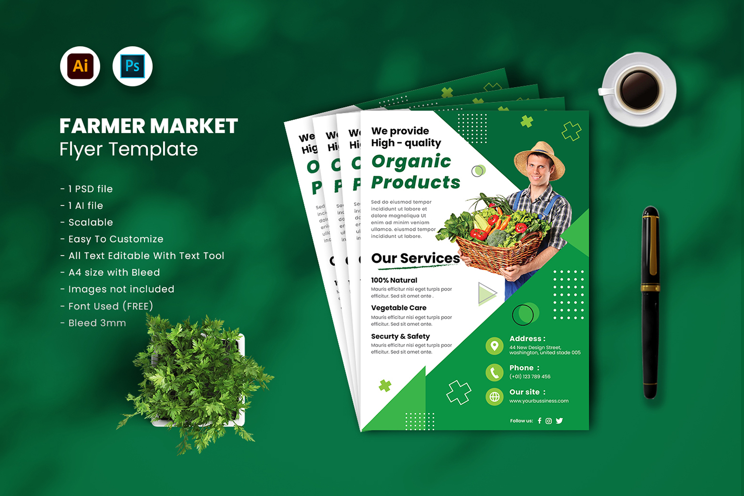 Template #191750 Health Vegetables Webdesign Template - Logo template Preview