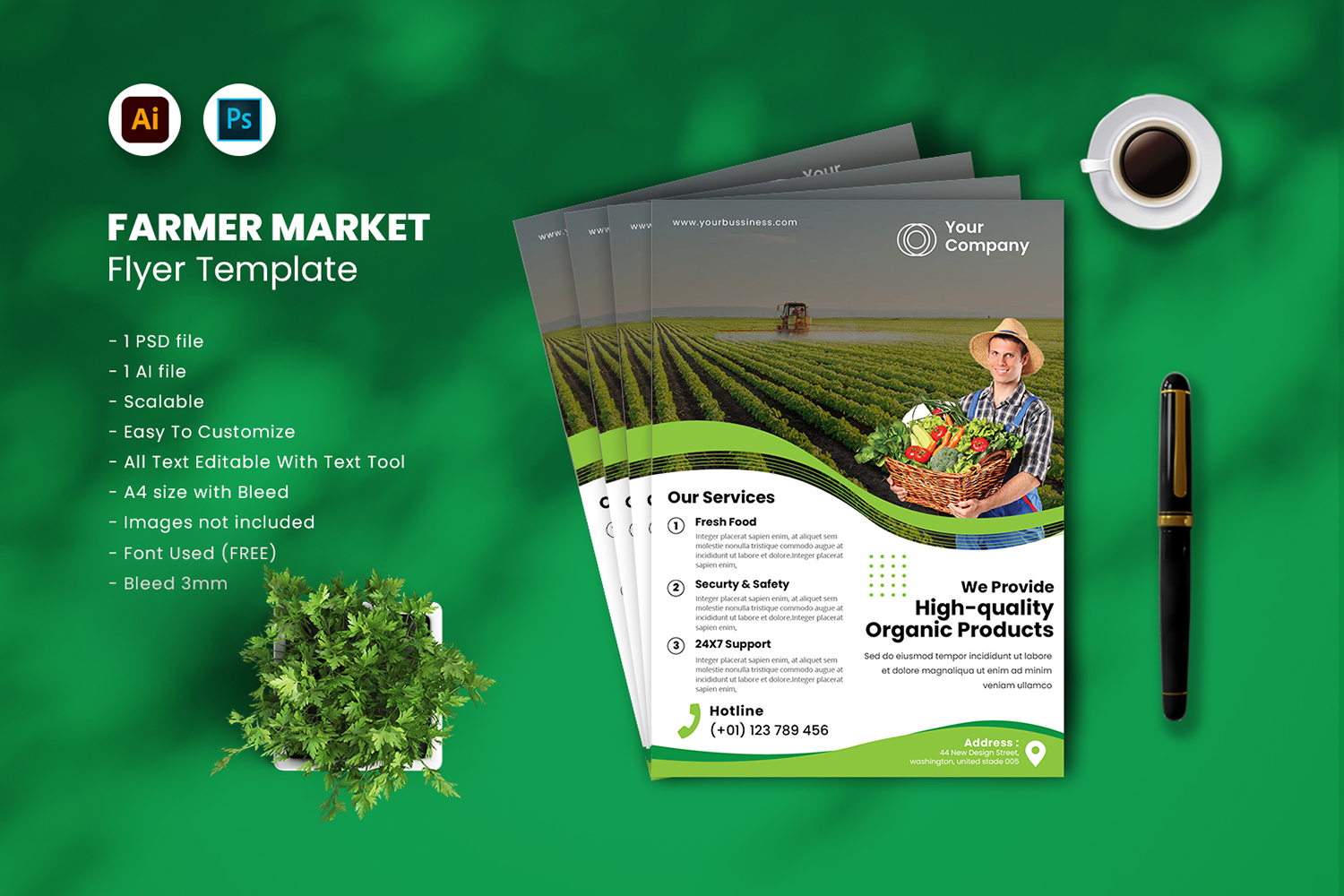 Template #191751 Health Vegetables Webdesign Template - Logo template Preview